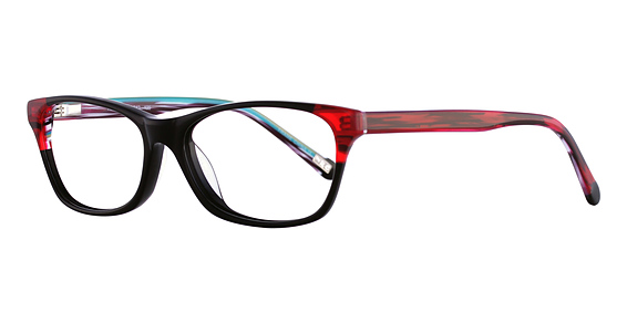 R 580 Eyeglasses, Black Cherry